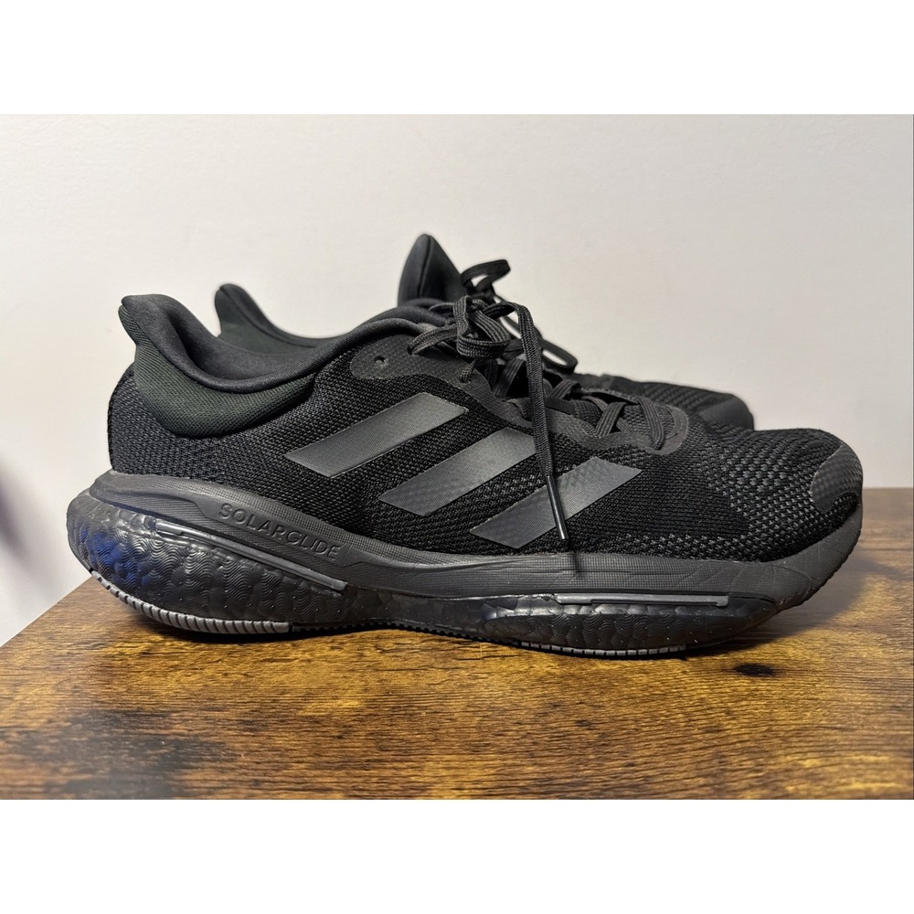 Adidas Solar Glide 5‎ Black Carbon Running Shoes GX5468, Men's Size 13 EUC!